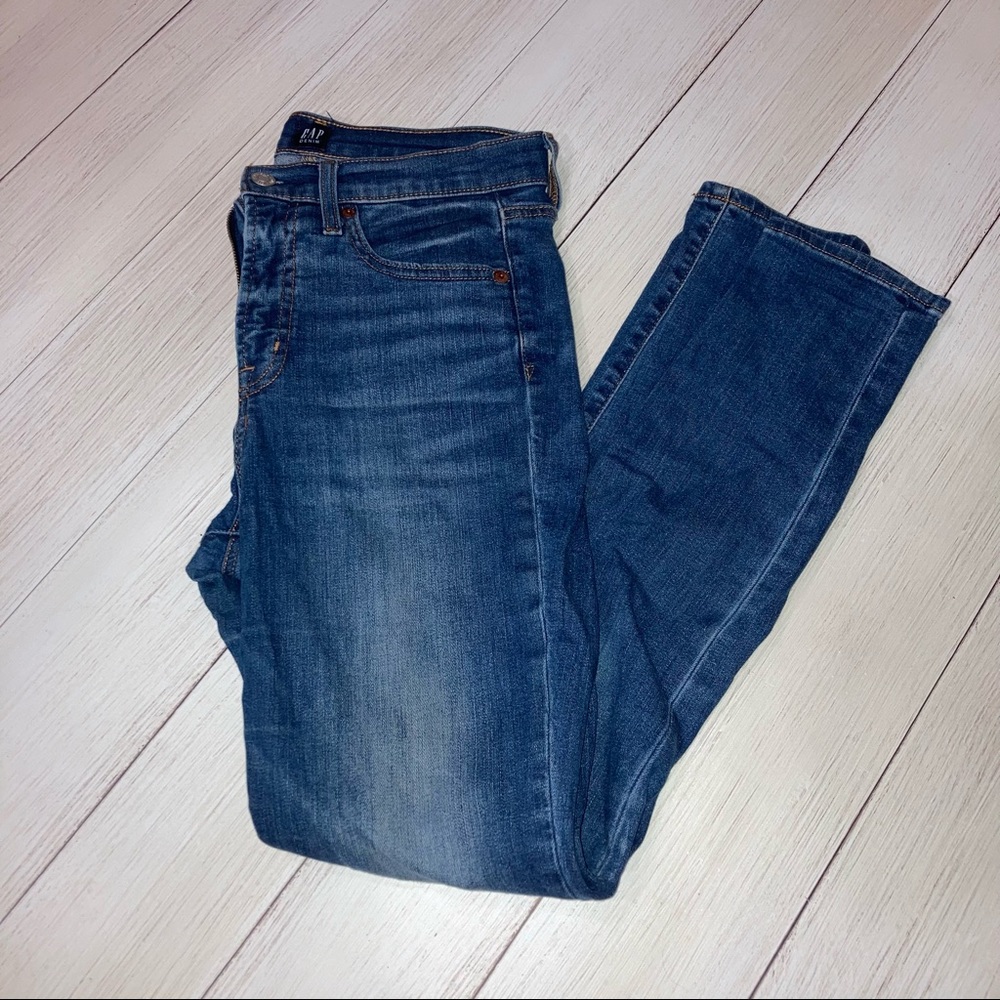 Gap dark/medium washed jeans.